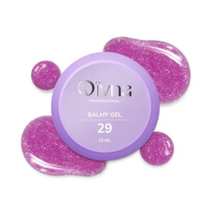 DIVNA Balmy Gel 29 fioletowy żel o konsystencji bazy z drobinkami 15ml