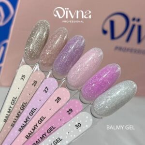 DIVNA Balmy Gel 30 mleczny żel z drobinkami 13 ml do paznokci — zdjęcie 1