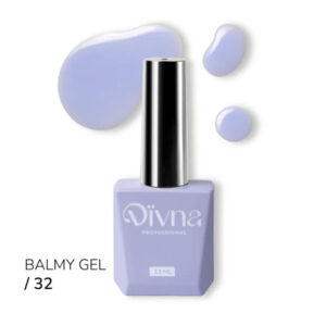DIVNA Balmy Gel 32 – niebieski żel budujący o konsystencji Rubber Base, 13 ml