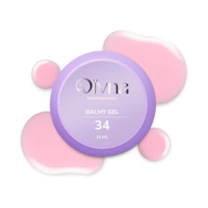 DIVNA Balmy Gel 34 15ml w słoiczku –Różowy żel o konsystencji bazy kauczukowej