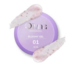 DIVNA Bloomy Gel 01 15ml –Mleczny Żel Samopoziomujący z Kwiatuszkami do Stylizacji Paznokci