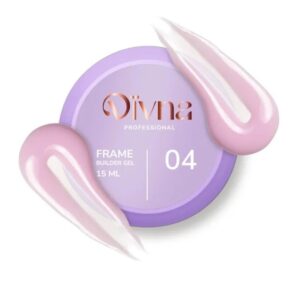 DIVNA Frame Builder Gel 04 – różowy żel budujący, średnia gęstość, 15ml