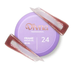 DIVNA Frame Builder Gel 24 30 ml – ciemno różowy Żel Samopoziomujący