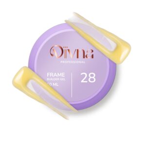 DIVNA Frame Builder Gel 28 50 ml żółty żel do paznokci