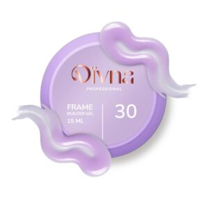 DIVNA Frame Builder Gel 30 15 ml fioletowy żel do paznokci