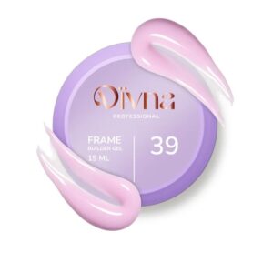 DIVNA Frame Builder Gel 39 – różowy żel budujący samopoziomujący 15 ml
