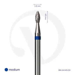 DIVNA Frez Diamentowy 866.244.045.018 (125) – Frez Płomień – 1,8 mm