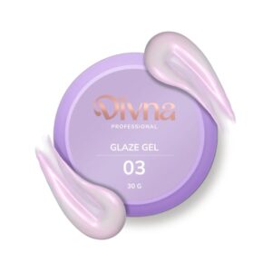 DIVNA Glaze Gel 03 30 g – mleczny żel budujący z różową drobinką