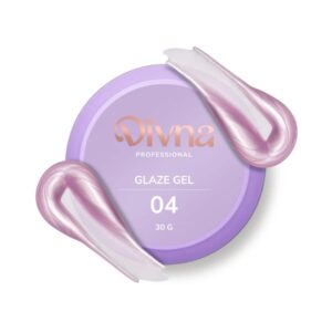 DIVNA Glaze Gel 04 30 g – różowy żel budujący z perłowym wykończeniem