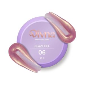 DIVNA Glaze Gel 06 15 g –różowy żel budujący średniogęsty, twardy
