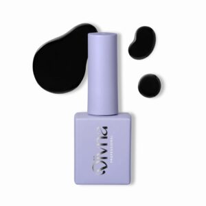 DIVNA Lakier Hybrydowy Ultra Black 7 ml – Głęboka Czerń do Manicure