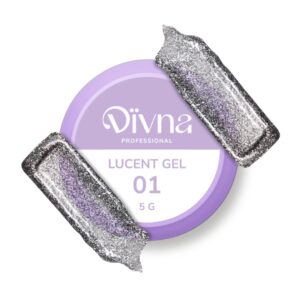 DIVNA Lucent Gel 01 Silver, 5 g srebrny żel do zdobień