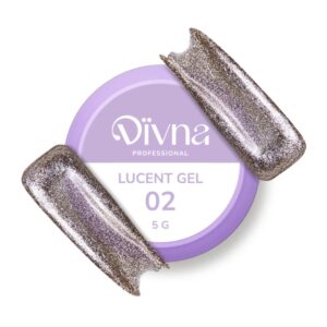DIVNA Lucent Gel 02 Gold, 5 g złoty żel do zdobień