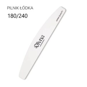 DIVNA Pilnik do paznokci Łódka 180/240 Grit – zestaw 10 sztuk, jednorazowe
