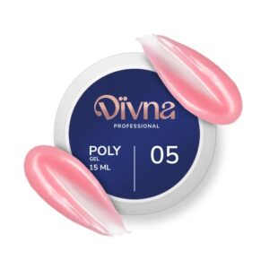 DIVNA PolyGel 05 –intensywnie różowy akrylożel budujący samopoziomujący 15 g
