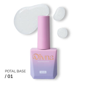 DIVNA Potal Base 01 13 ml mleczna baza hybrydowa z drobinkami