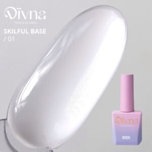 DIVNA Skilful Base 01 mleczna baza hybrydowa 13 ml rzadsza konsystencja — zdjęcie 1