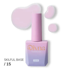 DIVNA Skilful Base 15 Baza Hybrydowa 13 ml – Elastyczna Baza Kamuflująca do Paznokci
