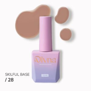 DIVNA Skilful Base 28 ciemno beżowa baza hybrydowa 13 ml