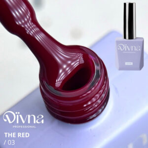 DIVNA The Red 03 bordowy lakier hybrydowy 7 ml — zdjęcie 1