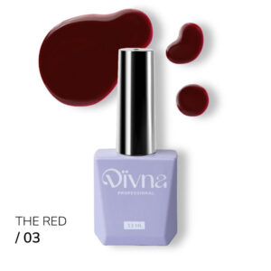 DIVNA The Red 03 bordowy lakier hybrydowy 7 ml