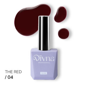 DIVNA The Red 04 bordowy lakier hybrydowy 7 ml