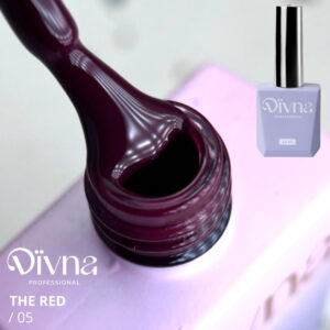 DIVNA The Red 05 bordowy lakier hybrydowy 13 ml — zdjęcie 1