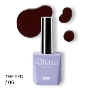 DIVNA The Red 05 bordowy lakier hybrydowy 13 ml