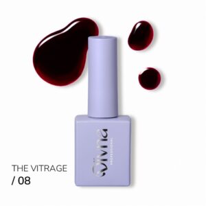DIVNA The Vitrage 08 Lakier Witrażowy 9 ml - Półprzezroczysty Lakier Hybrydowy do Paznokci