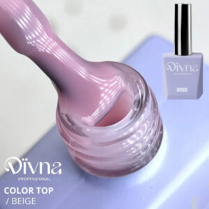 DIVNA Top Beige 13 ml – Top Hybrydowy z Błyszczącym Wykończeniem — zdjęcie 2