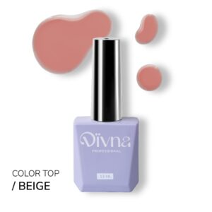 DIVNA Top Beige 13 ml – Top Hybrydowy z Błyszczącym Wykończeniem
