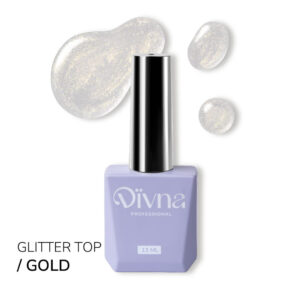 DIVNA Top Gold 13 ml - Złoty Top Hybrydowy
