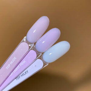 DIVNA Top Milky No Wipe 13 ml – mleczny top hybrydowy bez przemywania — zdjęcie 2