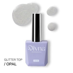 DIVNA Top Opal 13 ml top z drobinkami do paznokci