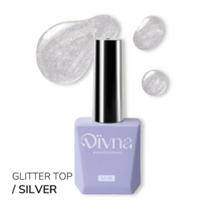 DIVNA Top Silver 13 ml - Srebny Top Hybrydowy