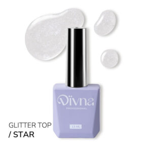 DIVNA Top Star 13 ml - Srebrny Top Hybrydowy