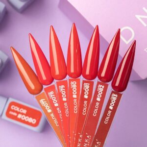 DNKa Lakier Hybrydowy Color #0080 czerwony klasyczny 12 ml – głęboki odcień — zdjęcie 1
