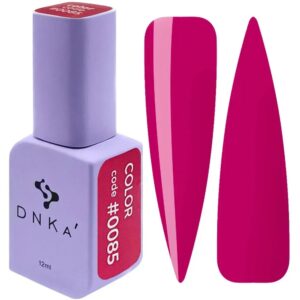 DNKa Lakier Hybrydowy Color #0085 intensywny róż fuksja 12 ml – wyrazisty odcień