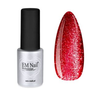 EM Nail Cat Eye 7D 25 Gala Flare intensywna czerwień