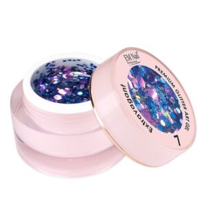 EM Nail Glitter Art Gel Extravagant 7 – Żel do zdobień paznokci — zdjęcie 2