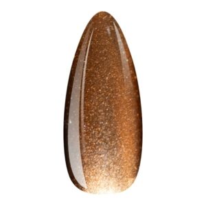 EM Nail Lakier hybrydowy Cat Eye 7D Auric Dream 20 – złoto-miedziany efekt — zdjęcie 1
