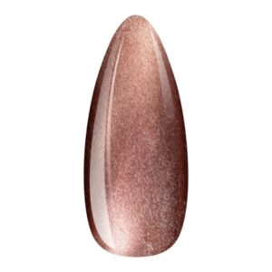 EM Nail Lakier hybrydowy Cat Eye 7D Golden Tiger 10 – złoto-brązowy silk — zdjęcie 2