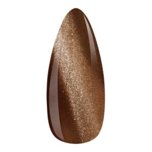 EM Nail Lakier hybrydowy Cat Eye 7D Mocha Mousse 9 – kawowy silk cat eye — zdjęcie 2