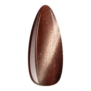 EM Nail Lakier hybrydowy Cat Eye 7D Pink Jaguar 17 – różowo-złoty blask — zdjęcie 2