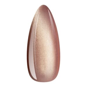 EM Nail Lakier hybrydowy Cat Eye 7D Pink Jaguar 17 – różowo-złoty blask — zdjęcie 1