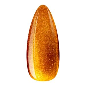 EM Nail Lakier hybrydowy Cat Eye 7D Sun Dancer 18 – złoty jedwabisty blask — zdjęcie 1