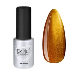 EM Nail Lakier hybrydowy Cat Eye 7D Sunflare 21 – złote kocie oko