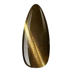 EM Nail Lakier hybrydowy Cat Eye 7D Sunflare 21 – złote kocie oko — zdjęcie 2