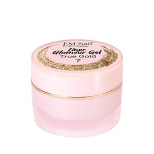 EM Nail Liner Glamour Gel True Gold 7 – złoty żel do zdobień — zdjęcie 2