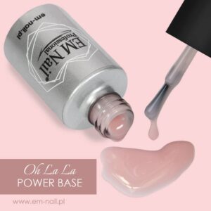 EM Nail Power Base Oh La La 15ml – Baza Hybrydowa Wzmacniająca — zdjęcie 1